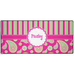 Pink & Green Paisley and Stripes Gaming Mouse Pad (Personalized)