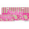 Pink & Green Paisley and Stripes License Plate (Sizes)