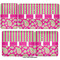 Pink & Green Paisley and Stripes Light Switch Covers all sizes