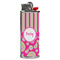 Pink & Green Paisley and Stripes Lighter Case - Front