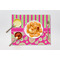 Pink & Green Paisley and Stripes Linen Placemat - Lifestyle (single)