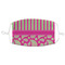 Pink & Green Paisley and Stripes Mask1 Adult Large