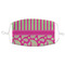 Pink & Green Paisley and Stripes Adult Cloth Face Mask - XLarge