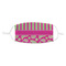 Pink & Green Paisley and Stripes Kid's Cloth Face Mask