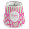 Pink & Green Paisley and Stripes Poly Film Empire Lampshade - Angle View