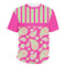 Pink & Green Paisley and Stripes Men's Crew T-Shirt