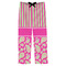Pink & Green Paisley and Stripes Mens Pajama Pants - Flat