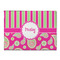 Pink & Green Paisley and Stripes Microfiber Screen Cleaner - Front