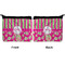 Pink & Green Paisley and Stripes Neoprene Coin Purse - Front & Back (APPROVAL)
