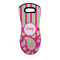 Pink & Green Paisley and Stripes Neoprene Oven Mitt - Single w/ Name or Text