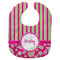 Pink & Green Paisley and Stripes New Bib Flat Approval