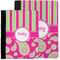 Pink & Green Paisley and Stripes Notebook Padfolio - MAIN