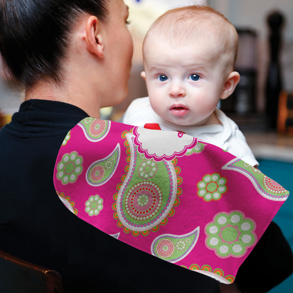 Pink & Green Paisley and Stripes Old Burp - Lifestyle