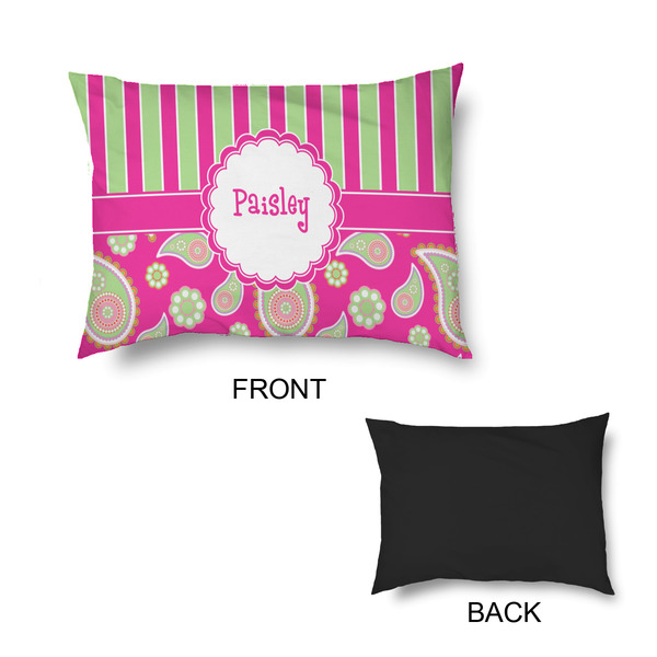 Pink & Green Paisley and Stripes Outdoor Dog Beds - Small - APPROVAL