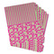 Pink & Green Paisley and Stripes Page Dividers - Set of 6 - Main/Front