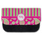 Pink & Green Paisley and Stripes Pencil Case - Front