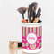 Pink & Green Paisley and Stripes Pencil Holder - LIFESTYLE makeup