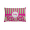 Pink & Green Paisley and Stripes Pillow Case - Standard - Front