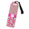 Pink & Green Paisley and Stripes Plastic Bookmark (Personalized)