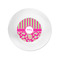 Pink & Green Paisley and Stripes Plastic Party Appetizer & Dessert Plates - Approval