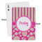 Pink & Green Paisley and Stripes Playing Cards - Approval