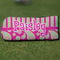 Pink & Green Paisley and Stripes Blade Putter Cover (Personalized)