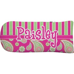 Pink & Green Paisley and Stripes Putter Cover (Personalized)