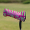 Pink & Green Paisley and Stripes Putter Cover - On Putter