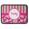 Pink & Green Paisley and Stripes Rectangle Patch