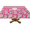 Pink & Green Paisley and Stripes Rectangular Tablecloths (Personalized)