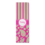 Pink & Green Paisley and Stripes Runner Rug - 2.5'x8' w/ Name or Text