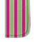 Pink & Green Paisley and Stripes Sanitizer Holder Keychain - Detail