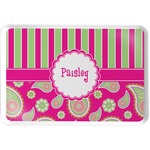 Pink & Green Paisley and Stripes Serving Tray (Personalized)