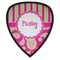 Pink & Green Paisley and Stripes Shield Patch