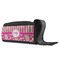 Pink & Green Paisley and Stripes Shoe Bags - ANGLE (Open)