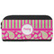 Pink & Green Paisley and Stripes Shoe Bags - FRONT