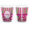 Pink & Green Paisley and Stripes Shot Glass - White - APPROVAL