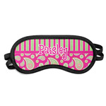 Pink & Green Paisley and Stripes Sleeping Eye Mask (Personalized)