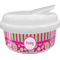Pink & Green Paisley and Stripes Snack Container (Personalized)