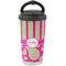 Pink & Green Paisley and Stripes Stainless Steel Coffee Tumbler (Personalized)