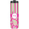 Pink & Green Paisley and Stripes Stainless Steel Tumbler 20 Oz - Front