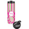 Pink & Green Paisley and Stripes Stainless Steel Tumbler