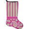 Pink & Green Paisley and Stripes Stocking - Single-Sided