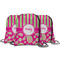Pink & Green Paisley and Stripes String Backpack - MAIN