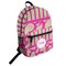 Pink & Green Paisley and Stripes Student Backpack Front
