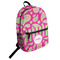 Pink & Green Paisley and Stripes Student Backpack (Personalized)