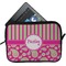 Pink & Green Paisley and Stripes Tablet Sleeve (Small)