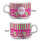 Pink & Green Paisley and Stripes Tea Cup - Single Apvl