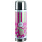 Pink & Green Paisley and Stripes Stainless Steel Thermos (Personalized)