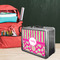 Pink & Green Paisley and Stripes Tin Lunchbox - LIFESTYLE